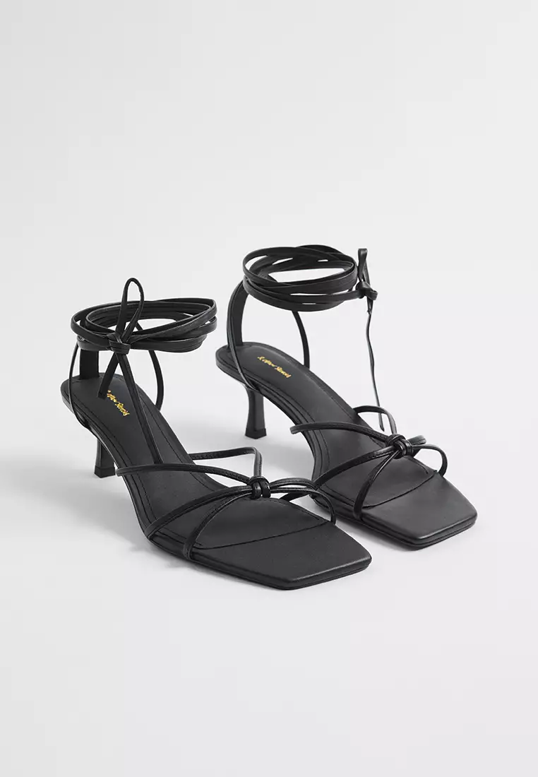 White strappy kitten heel sandals new arrivals