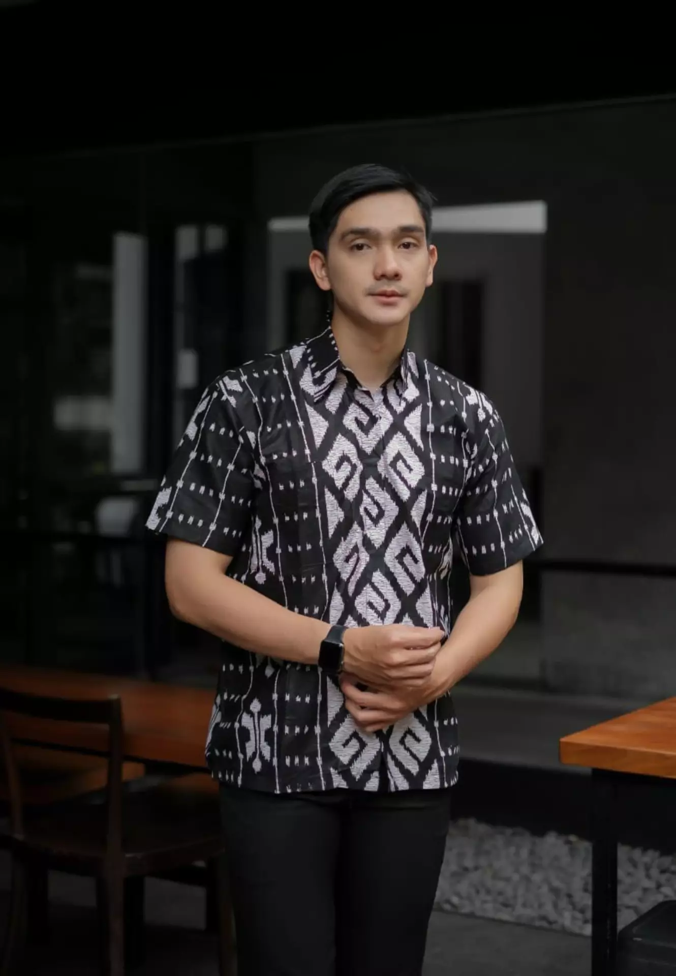 Shongket Kemeja Batik Pria Premium Formal Casual Modern Lengan Pendek WLD