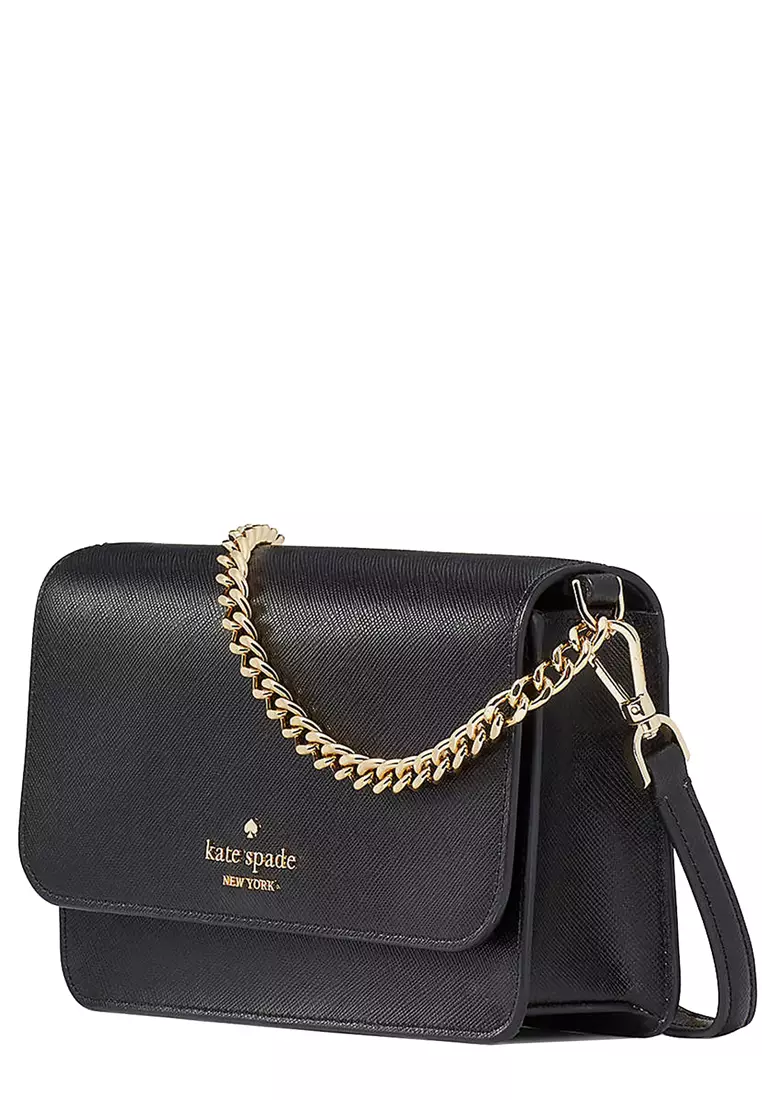 Madison Small Flap Crossbody Bag In Black kc586