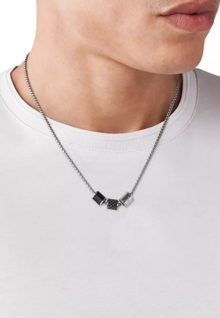 Emporio Armani Men's Necklace 銀色男士項鏈 (EGS2383020)