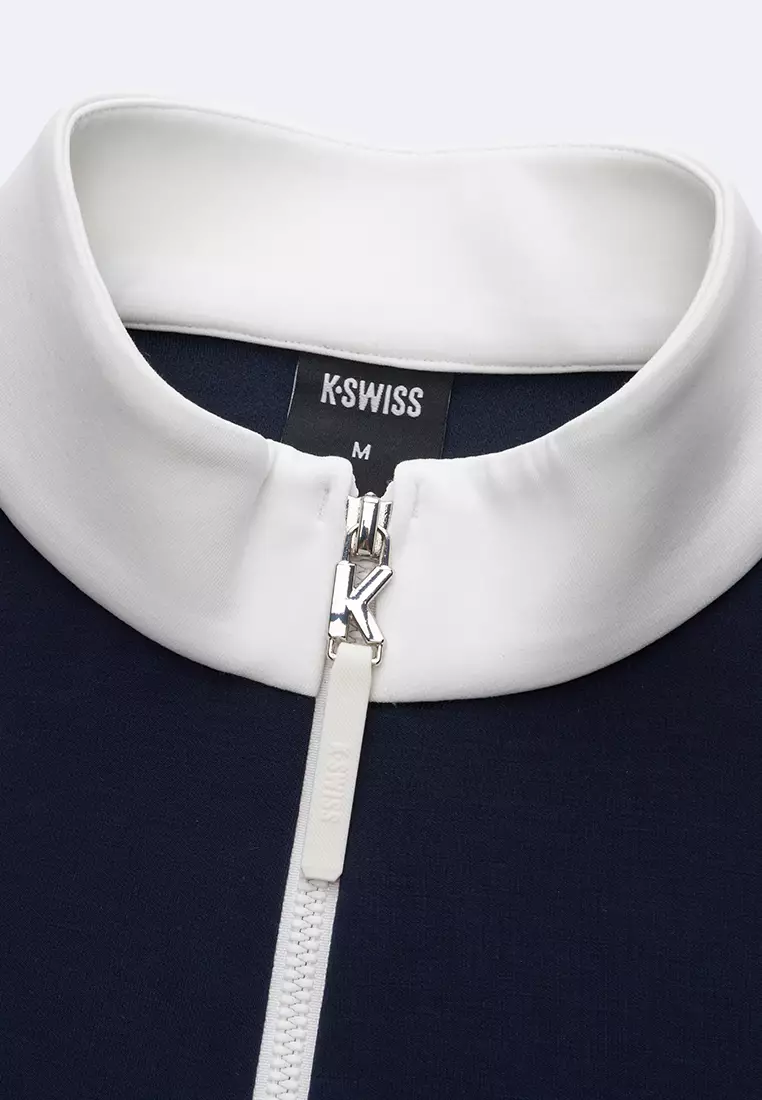 WOMEN'S K-SWISS LOGO COLOR BLOCK KNITTED JACKET