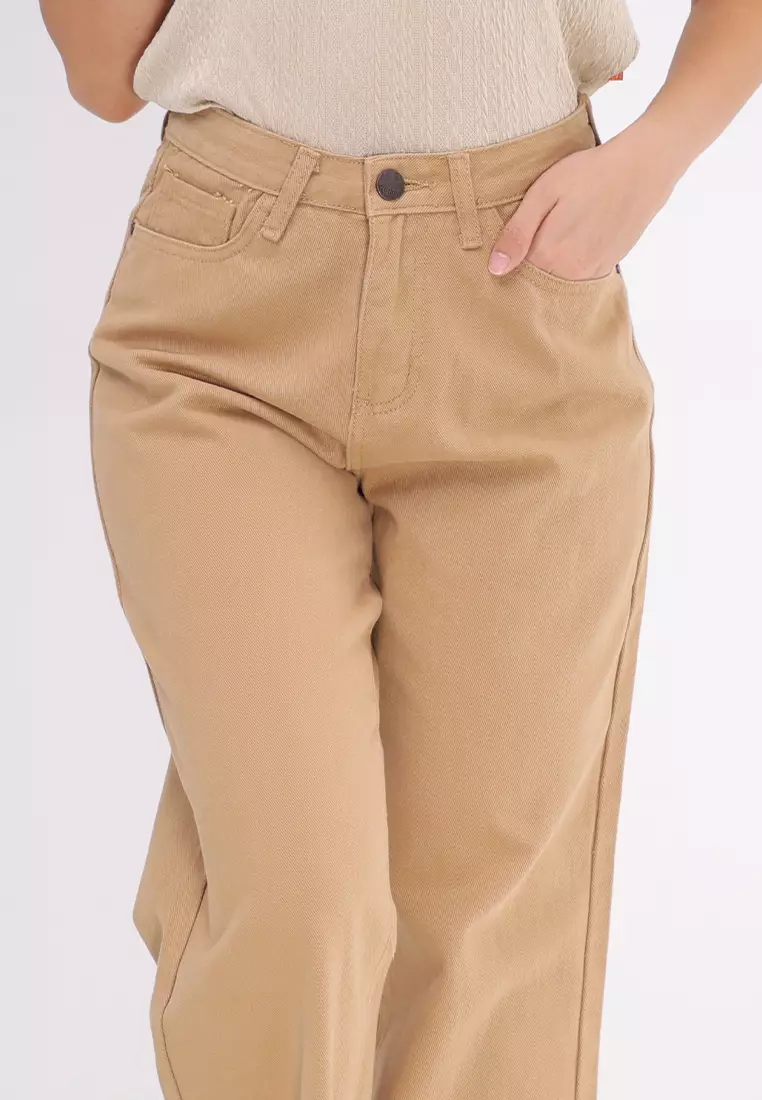 Colored Wide Leg Pants Ladies