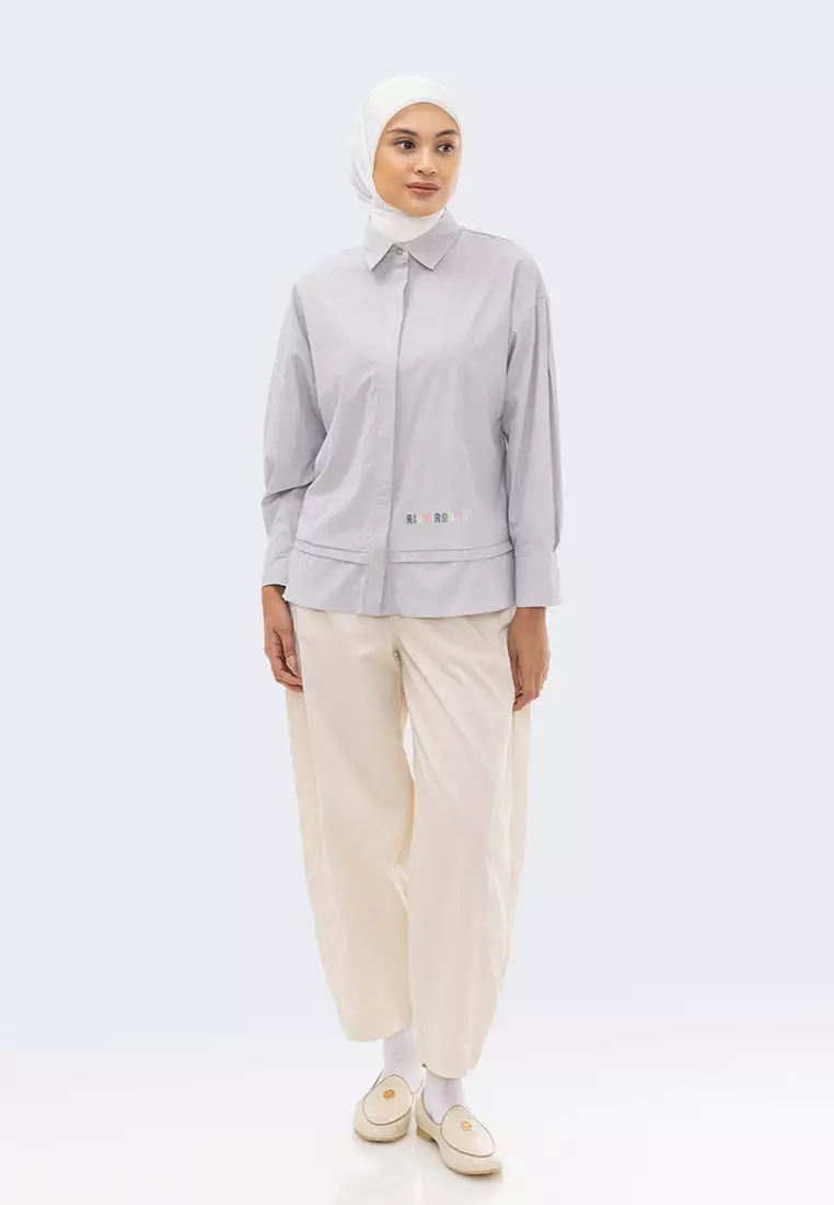 Ria Miranda Light Grey Merlot Shirt