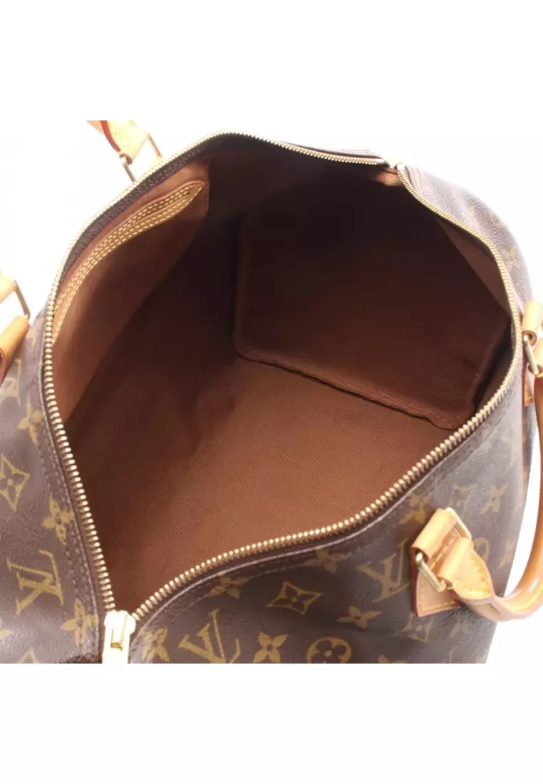 Pre-Loved Louis Vuitton speedy 40 monogram Handbag PVC leather Brown