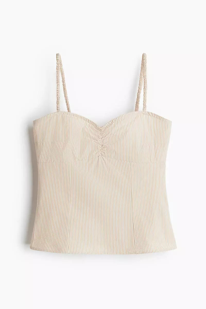 Gathered strappy top