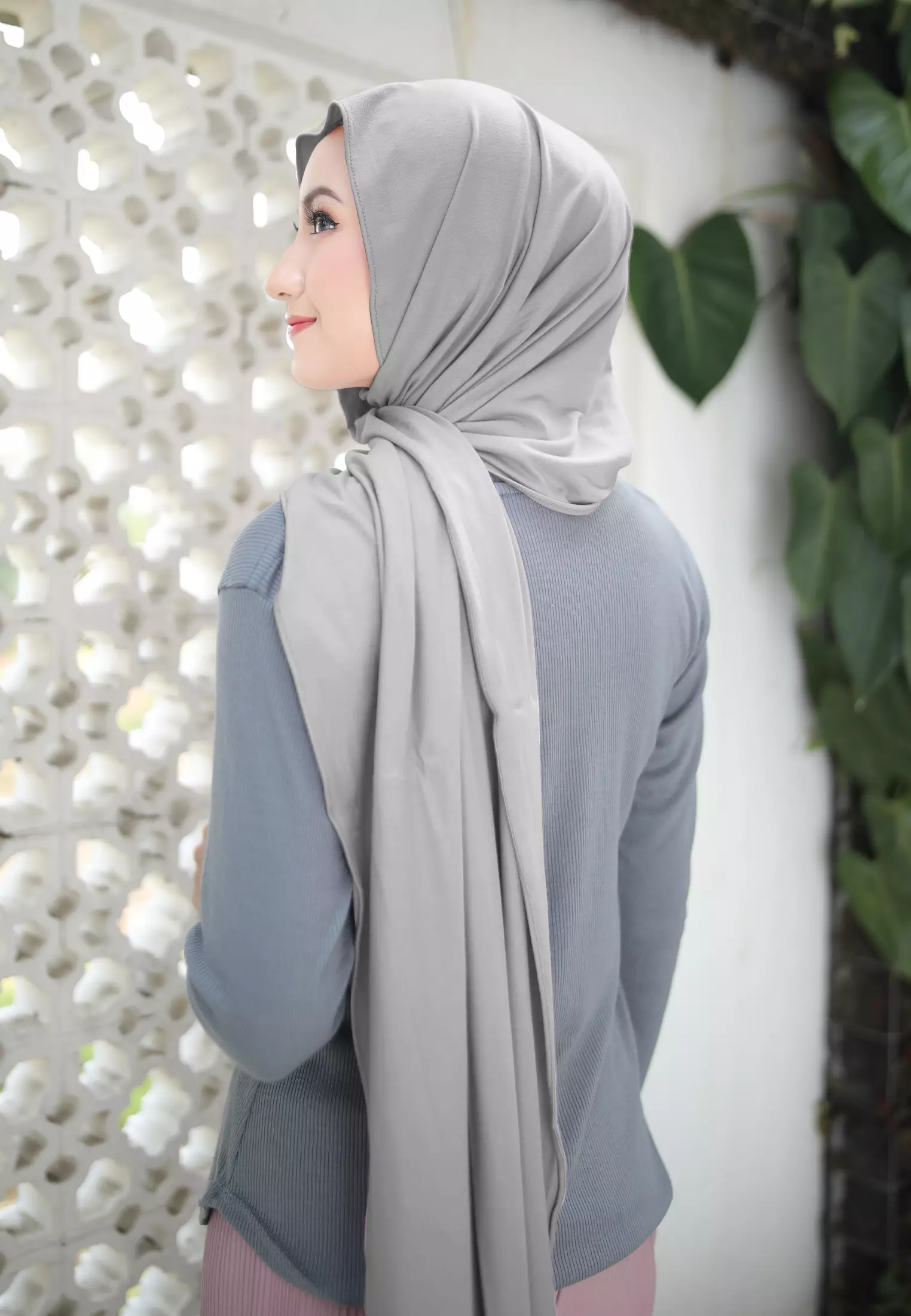 Cotton Bee - Nayma Turkey Shawl | Pashmina Rayon Premium - Glacier Grey