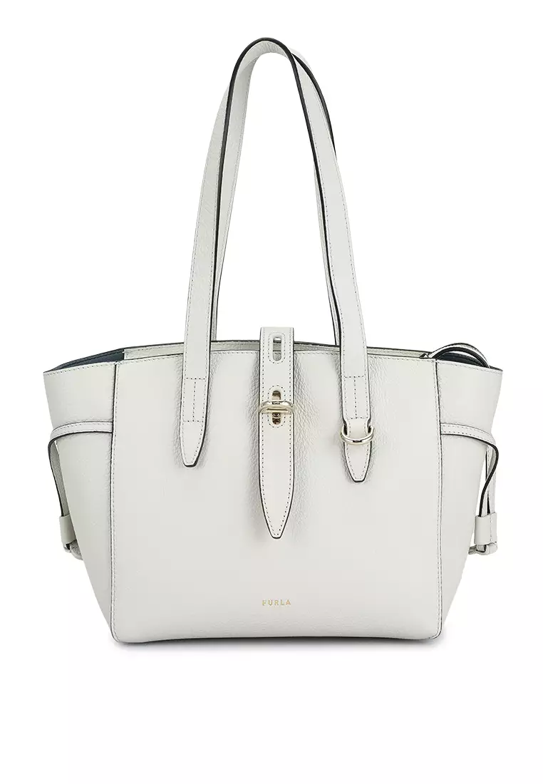 Furla white tote online bag