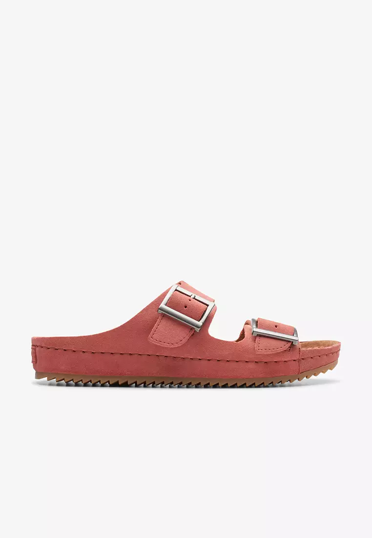 Discount on Clarks  shoes - SKU: Brookleigh Sun Flat Sandals Dusty Rose