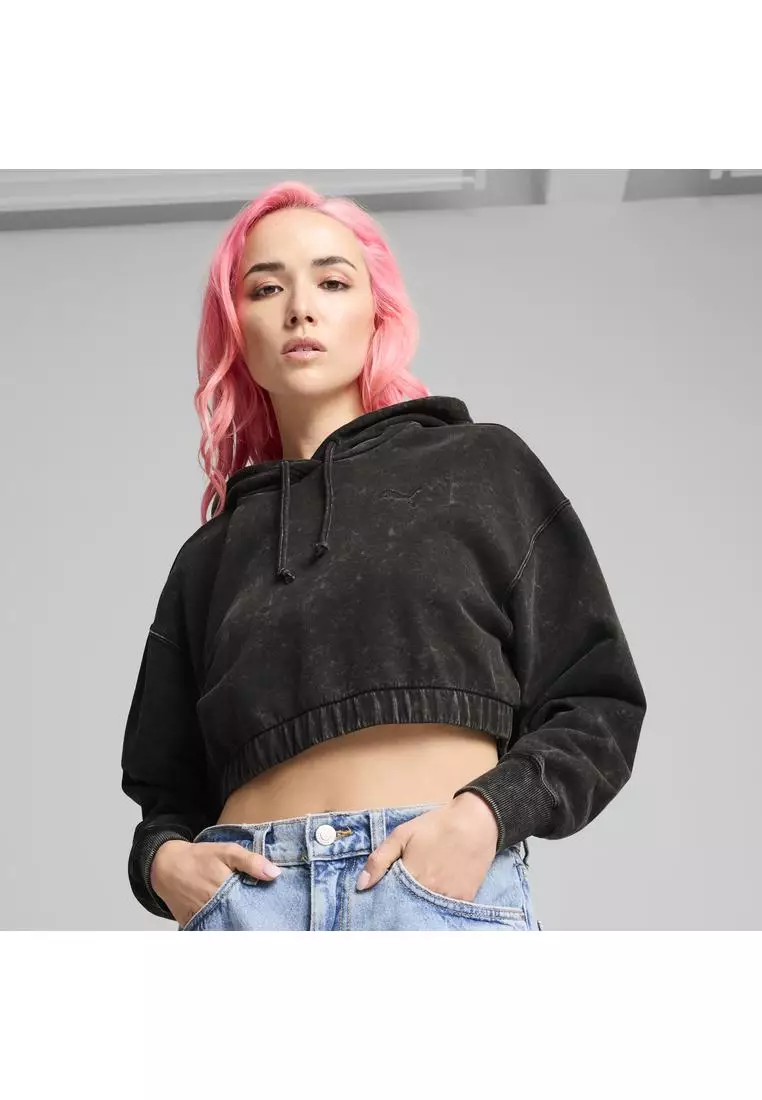 Dare To MIDNIGHT MOTION 女子短版水洗衛衣