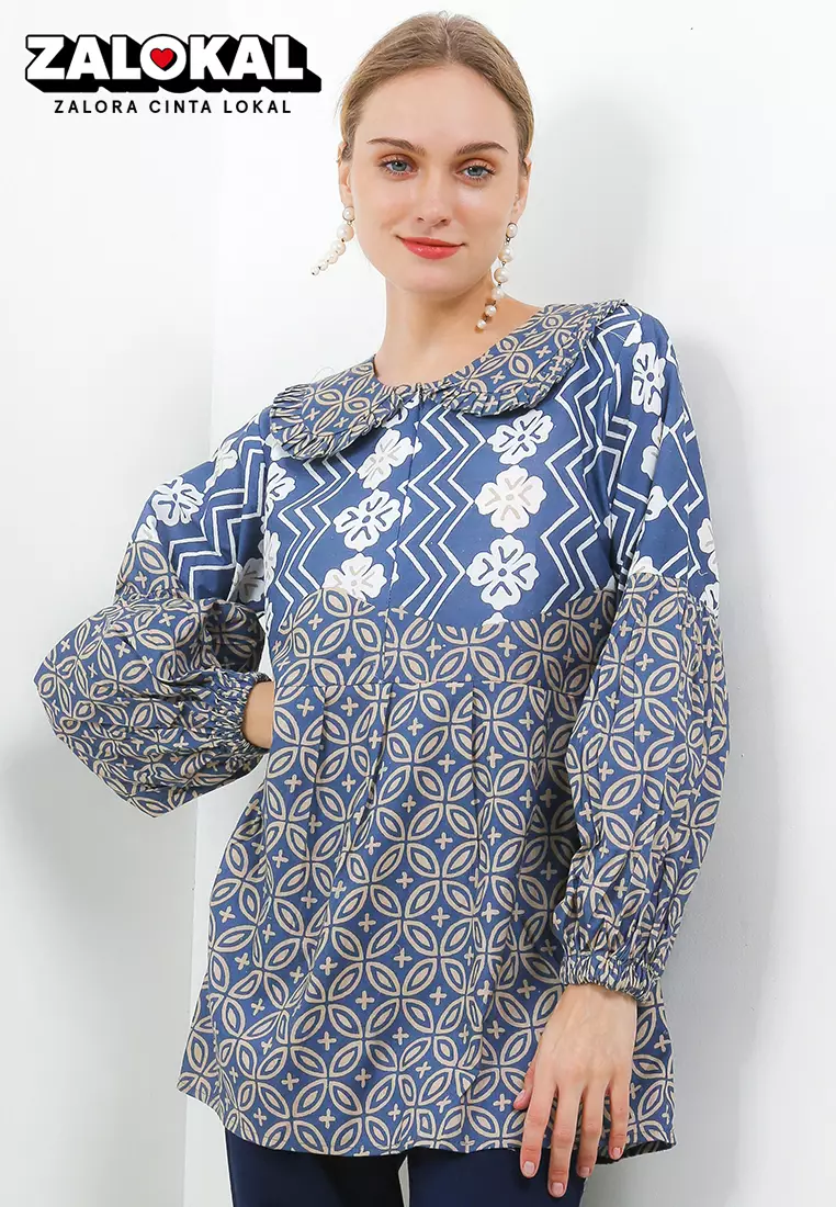 Jual Batik Tibodunyo Belleza Blouse Batik Wanita Exclusive Premium ...