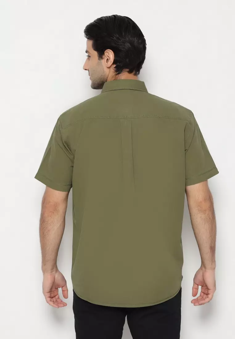 POLICE Kemeja Polos Cotton Regular Fit Pria