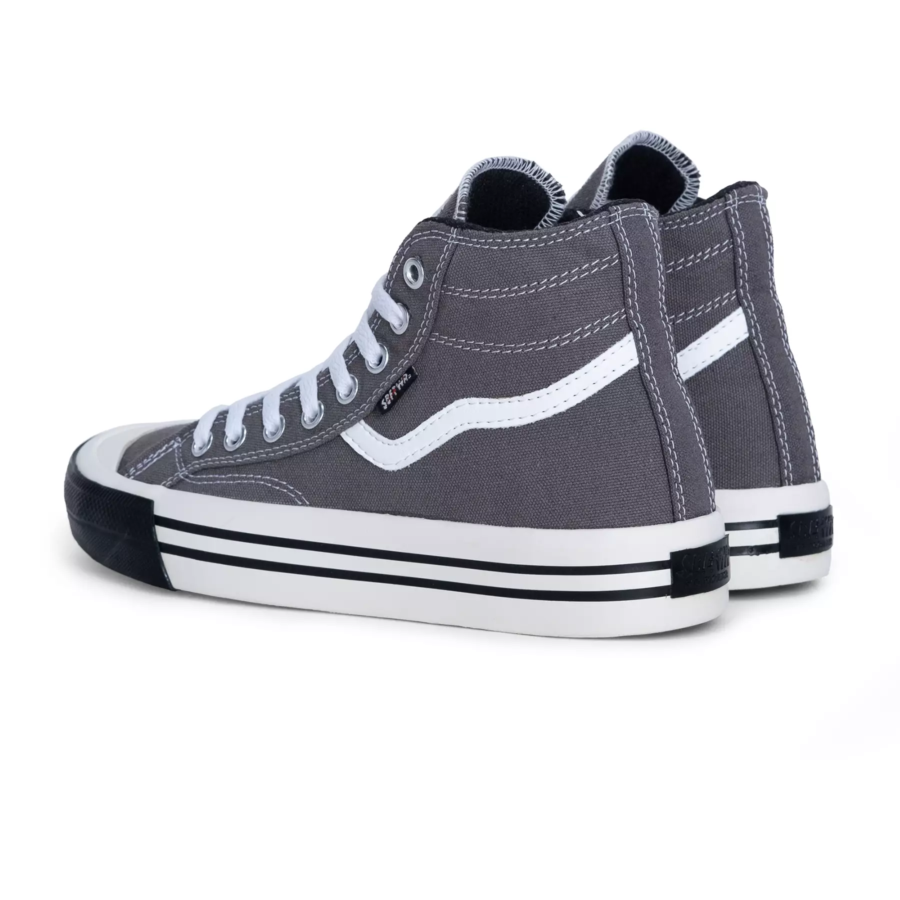 SABA Veloz High Pro Grey White - Sepatu Sneakers Casual Pria Wanita