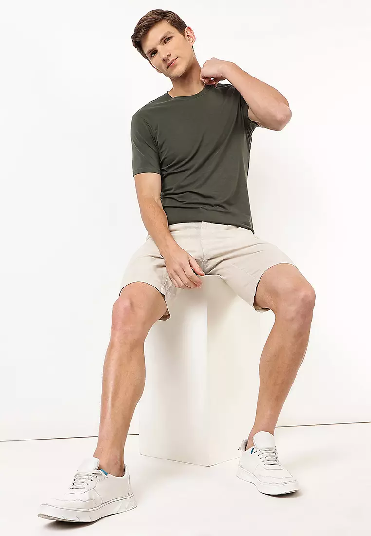 Linen Blend Chino Shorts