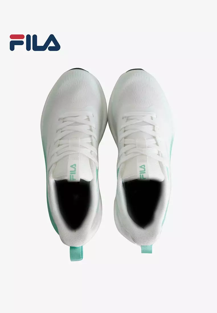 Womens Lite Dive Run LS WHT/GRN
