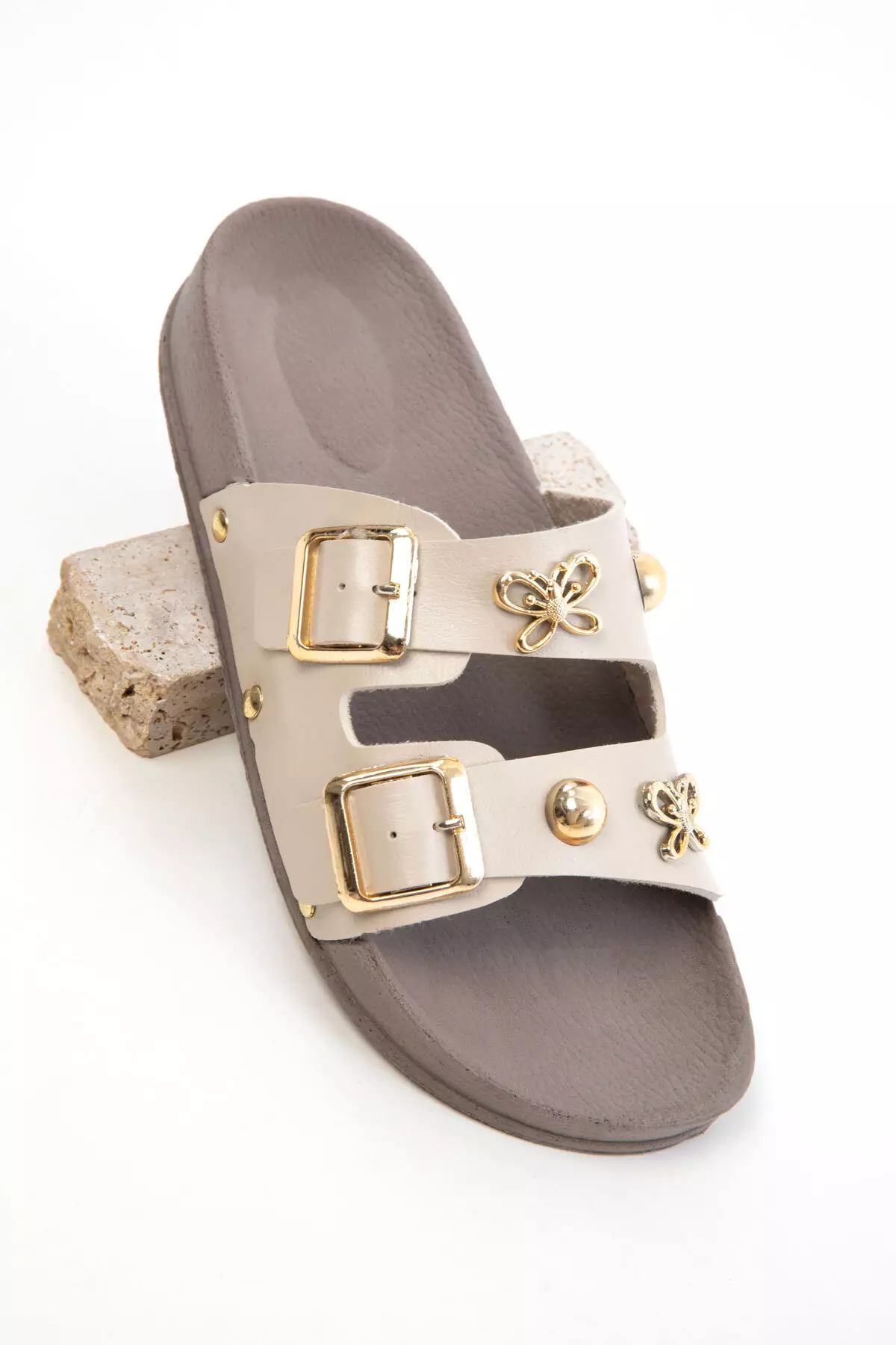 Beige Women's Slippers 20757