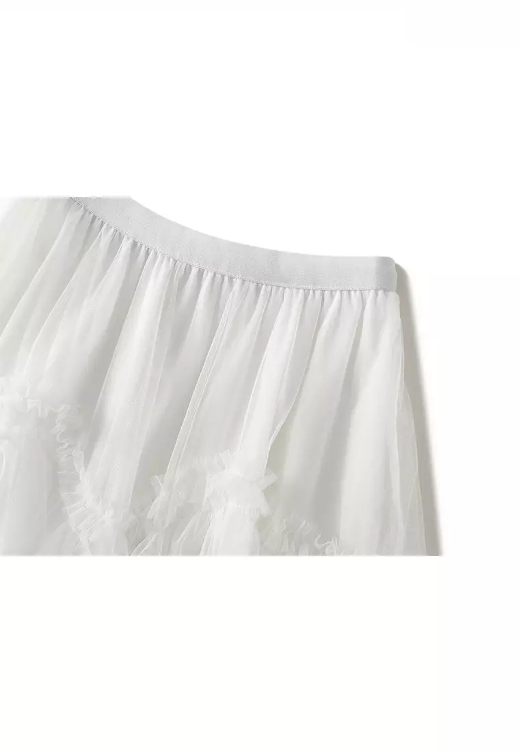 Spring/Summer Mesh Tiered Skirt AF-D1865