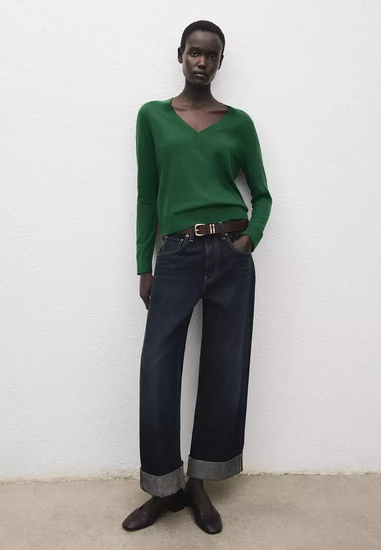 V-Neck Knit Sweater