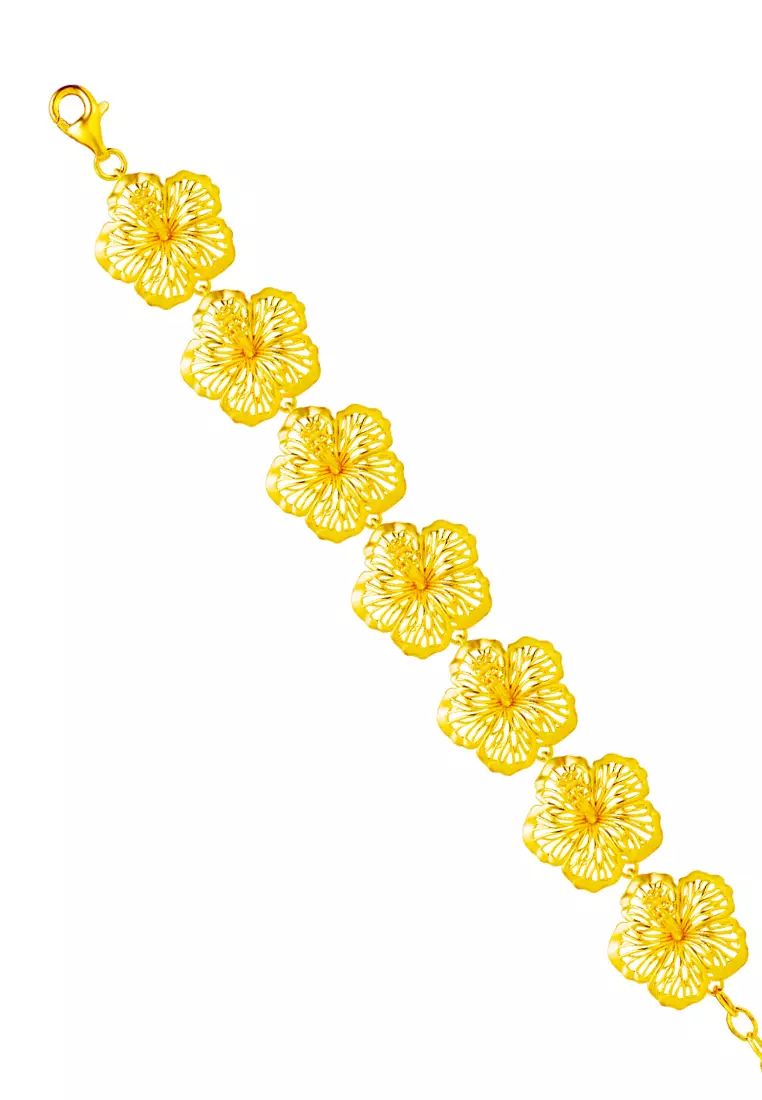 Buy TOMEI TOMEI Bunga Raya Bracelet, Yellow Gold 916 2026 Online ...