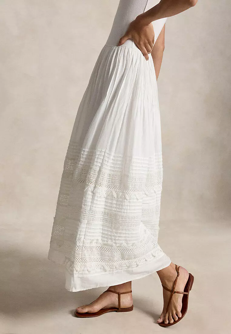 Polo Ralph Lauren Women Lace-Trim Tank Dress