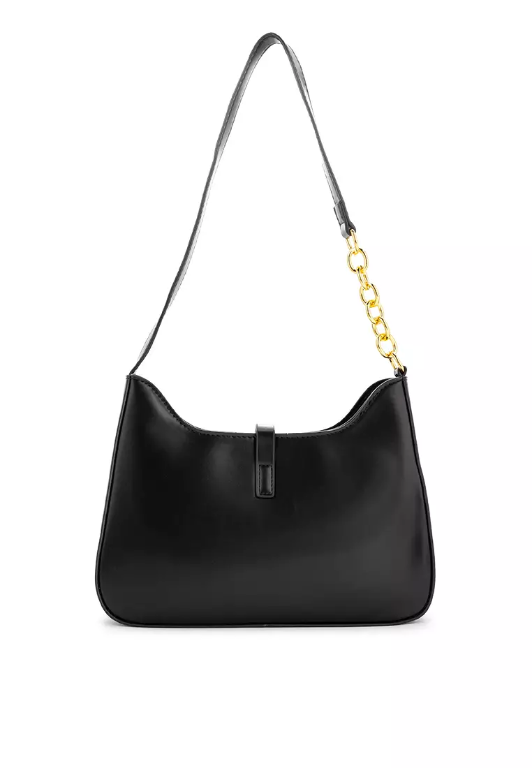 Buy Tatiana Marichu Bag Aesthetic Style Plain Color Leather Shoulder ...