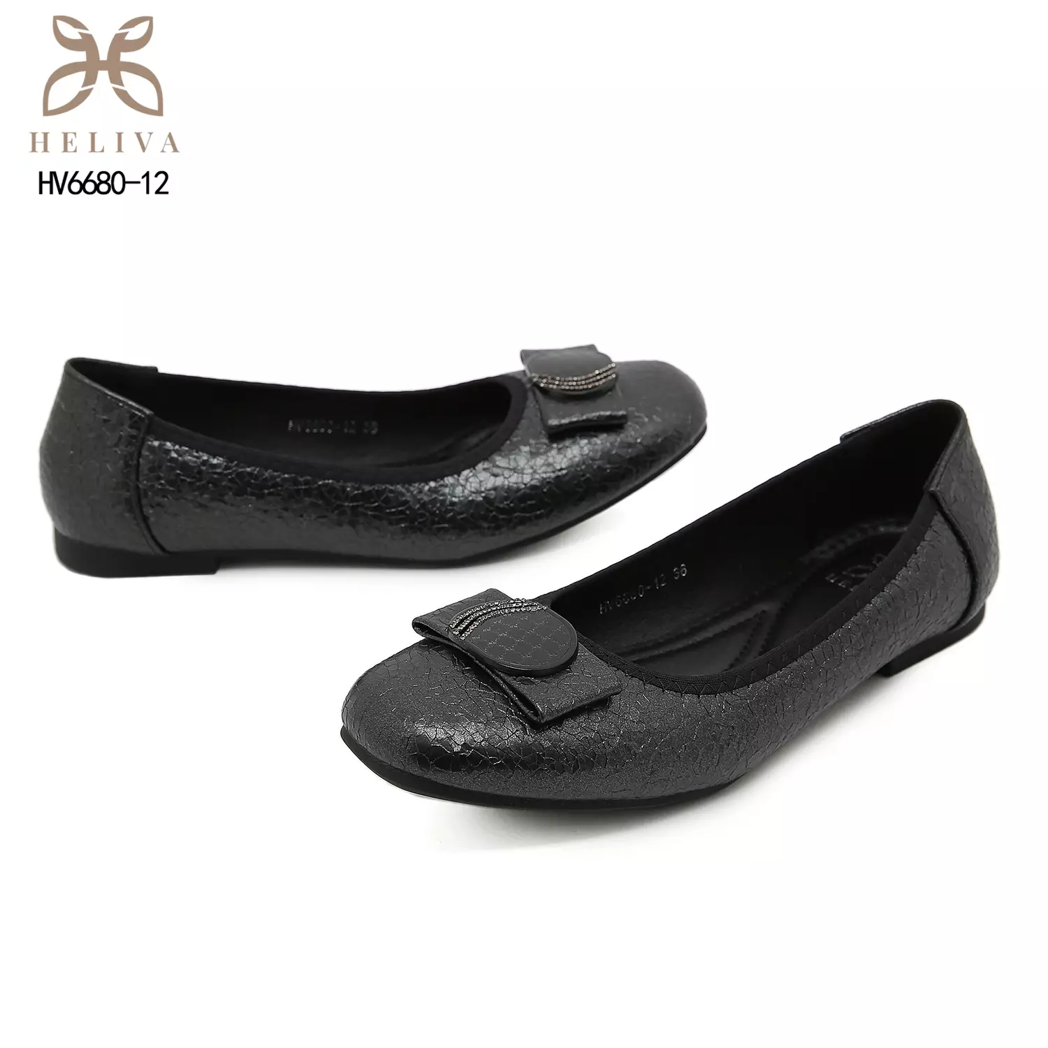 Heliva Larisa Luxe Medallion Flat Shoes  1cm Sole HV6680-12