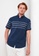 LC Waikiki blue Regular Fit Short Sleeve Striped Men's Shirt 7CE3BAAD7938E9GS_1