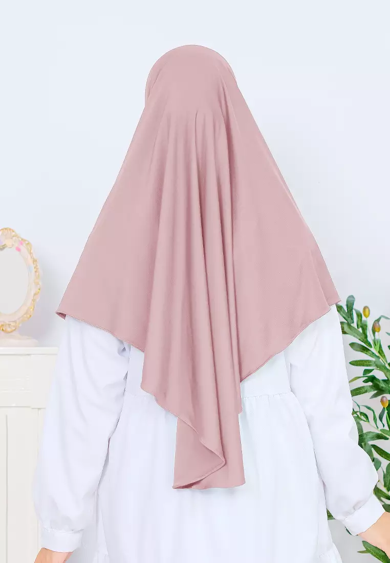 Kalea Instan | Bergo Dagu Non Pad | Hijab Instan Kerudung - Velvet Rose