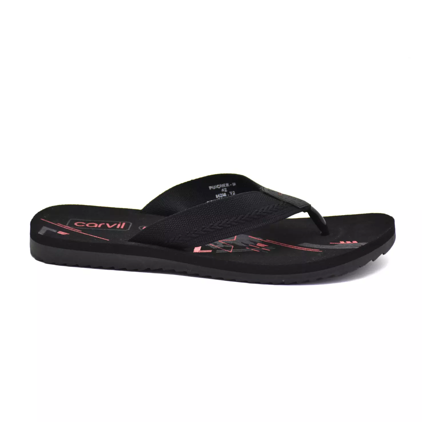 Carvil Sandal Pria Puicher-M Black