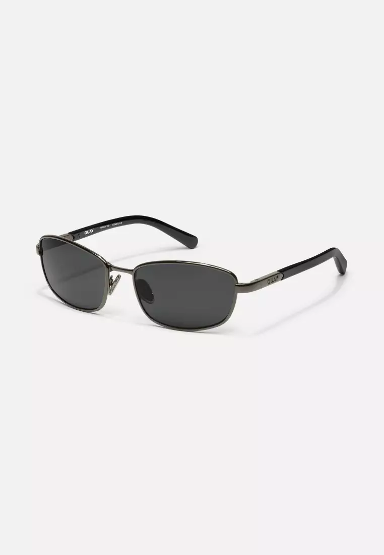 QUAY Text Me Sunglasses - Gunmetal/Smoke