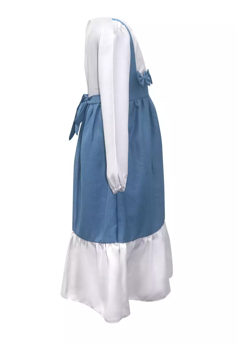 Two Mix Gamis Anak Perempuan Bahan Katun - Baju Anak Muslim Wanita Usia 1-12 Tahun 4270