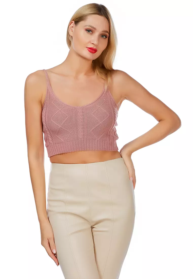 Pink spaghetti top clearance