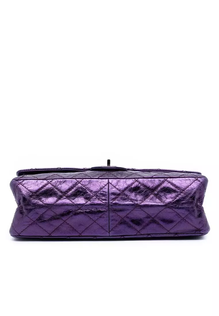 Pre-Loved Chanel Quilted Metallic Calfskin Reissue 2.55 Double Flap 226