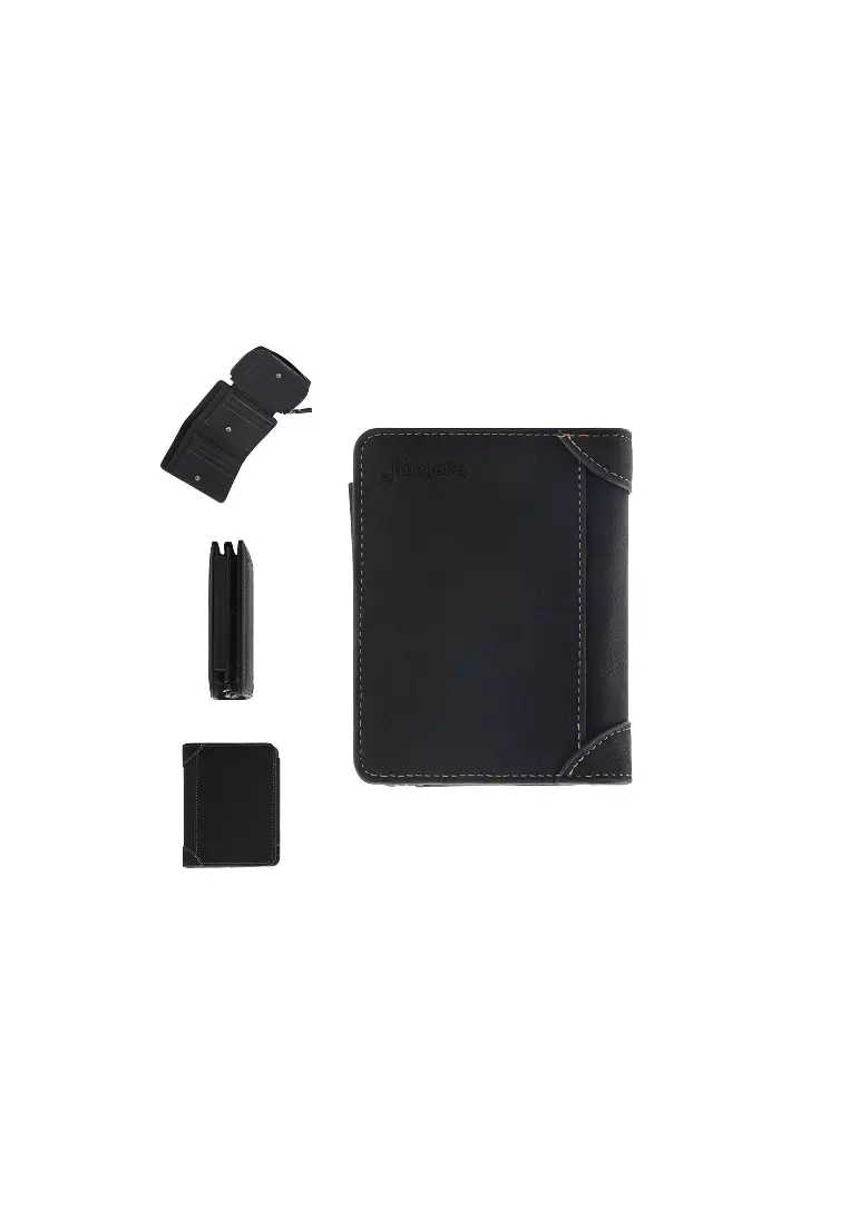Dompet Pria Bahan Kulit PU Leather Premium BAEOS