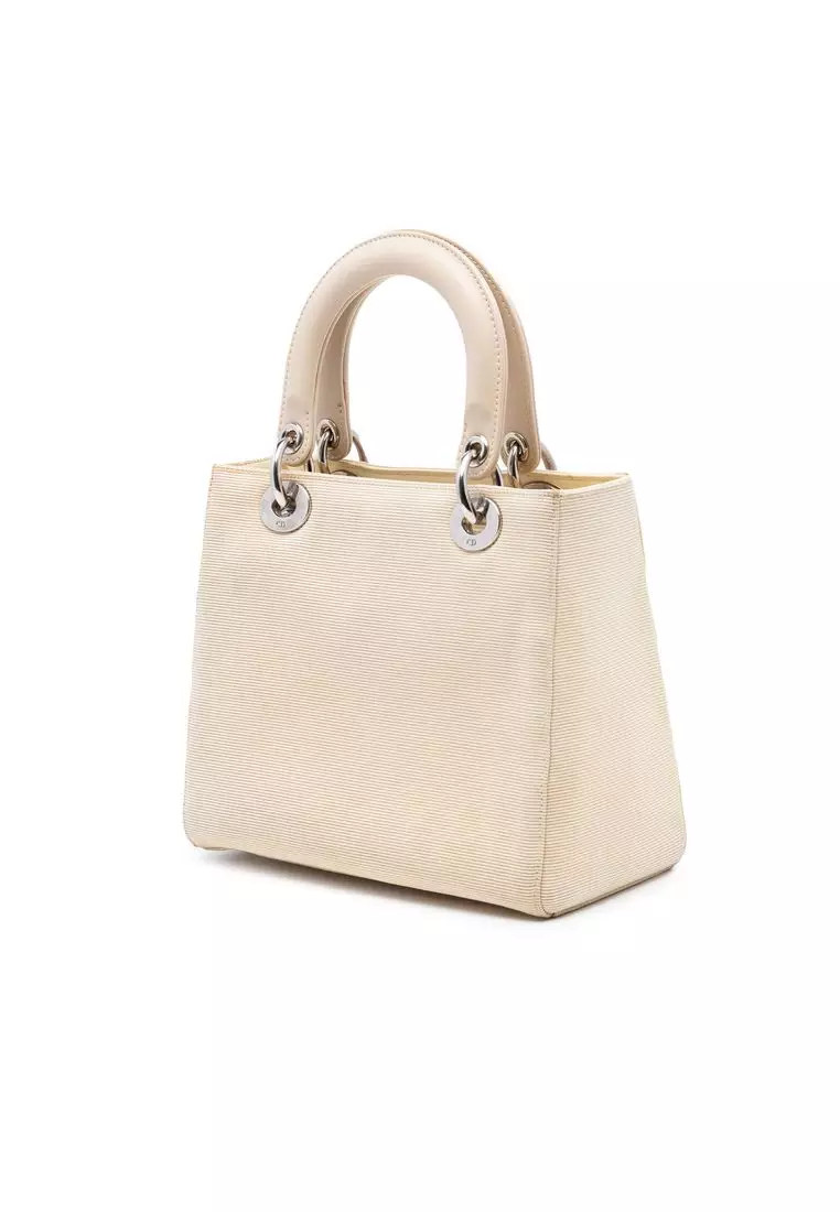 Pre-Loved Dior Medium Canvas Lady Dior