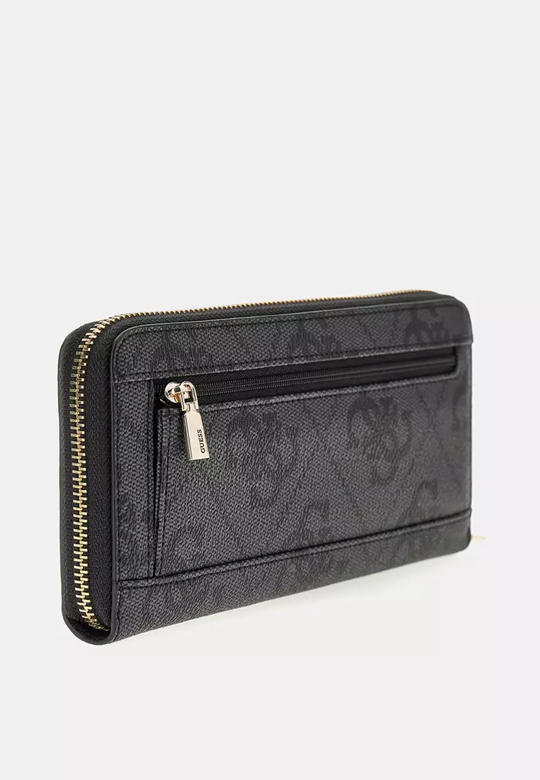 Janie Logo Large Zip Around Wallet