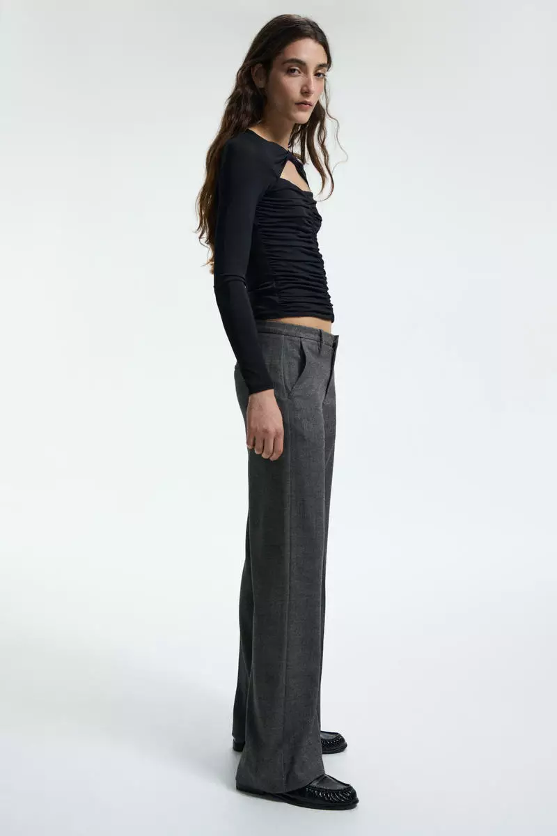 Wide tailored trousers