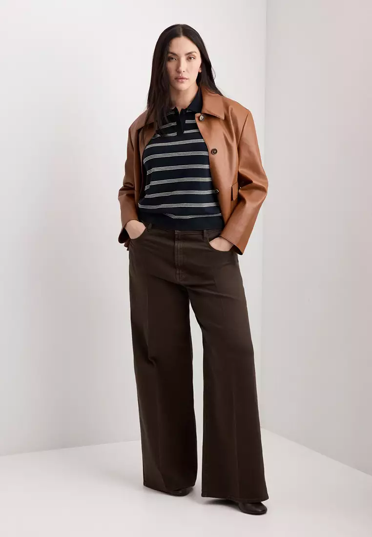 High-Waisted Wide Leg Jeans