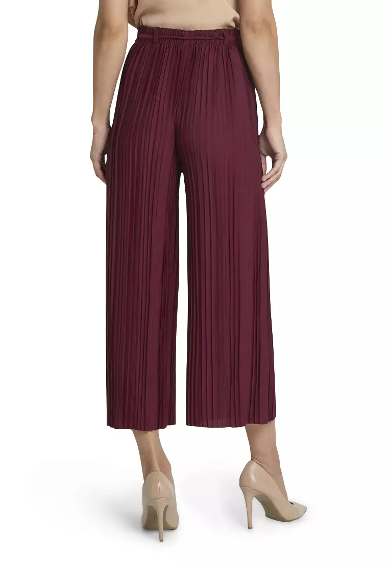 Danette Celana Kulot Import Tali Pita Bawahan Wanita Premium Quality - Maroon