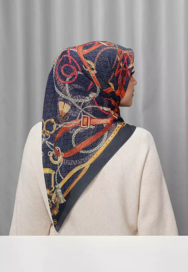Alexandra Silk Jacquard Square - Imperial