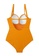 LYCKA orange LNN1213 Korean Lady One Piece Swimwear Orange A3157US281EC99GS_5