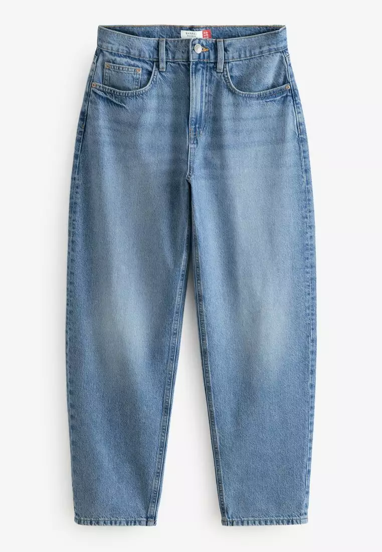 100% Cotton Barrel Leg Jeans