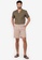 ZALORA BASICS beige Double Pleated Shorts C3433AA82F2ECBGS_4