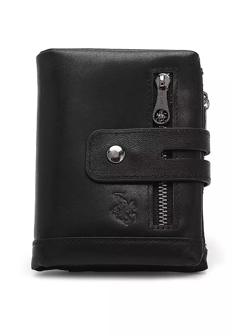 Buy Swiss Polo Genuine Leather RFID Short Wallet - Black 2024 Online ...