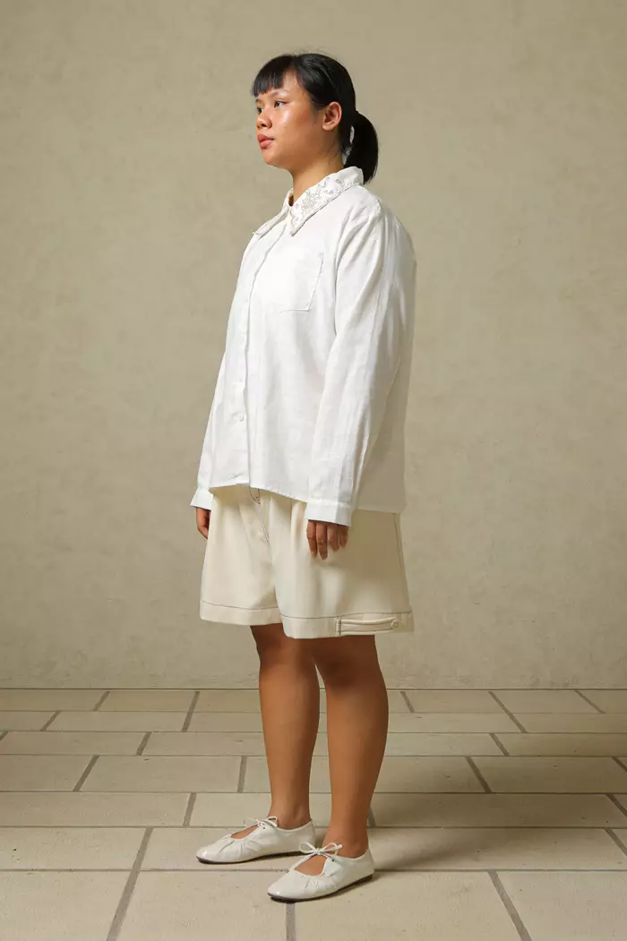 COTTONINK Studio - Atasan Kemeja Wanita Off-white Cline #StudioSummerCollection