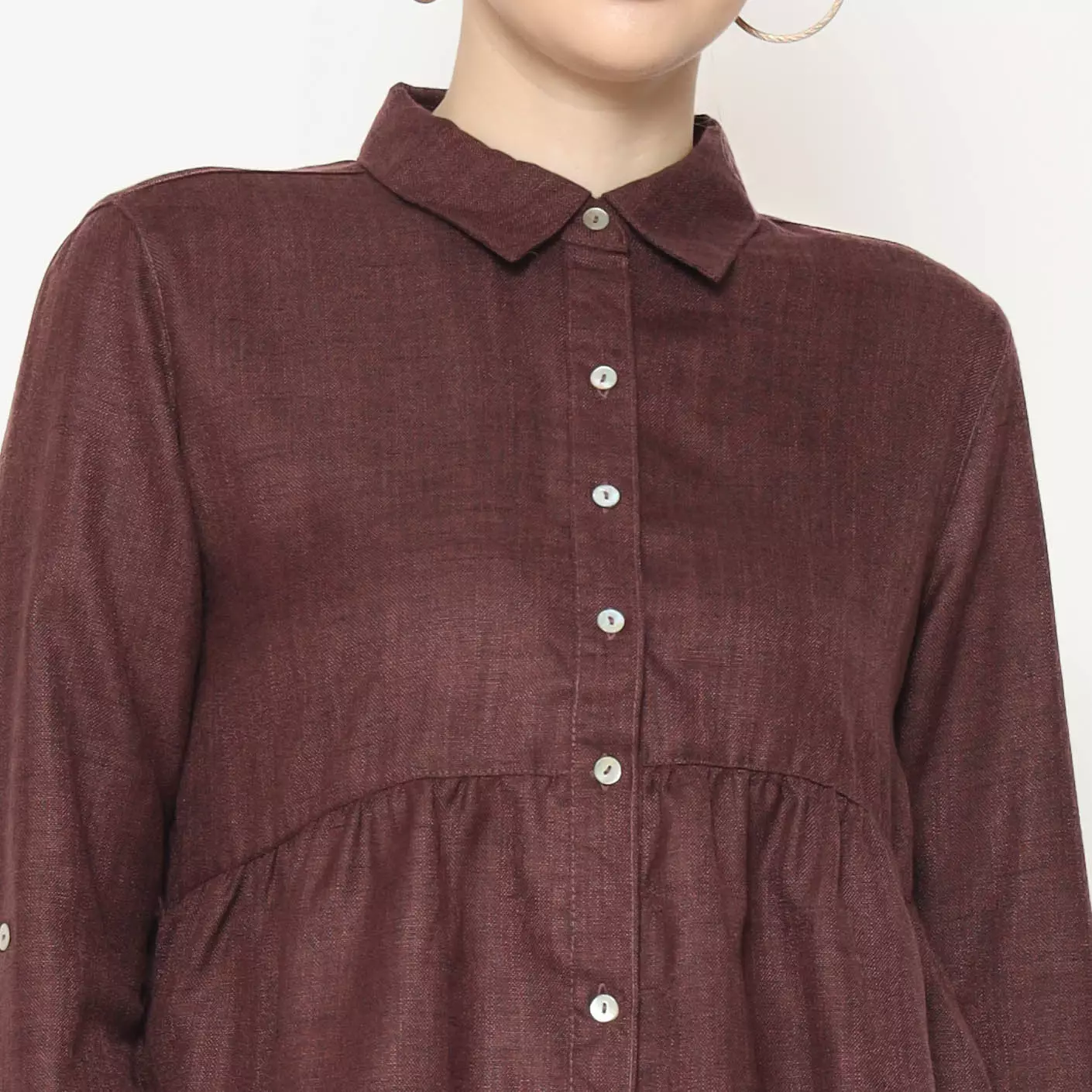 Adsila Shirt Burgandy