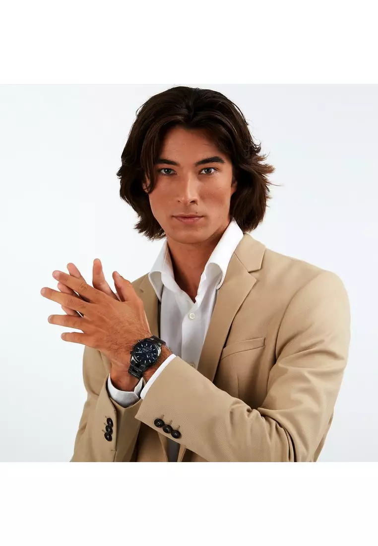 【2 Years Warranty】Maserati Attrazione 43mm Men's Quartz Watch Luminous Dial Hands R8853151012 Japan Movement