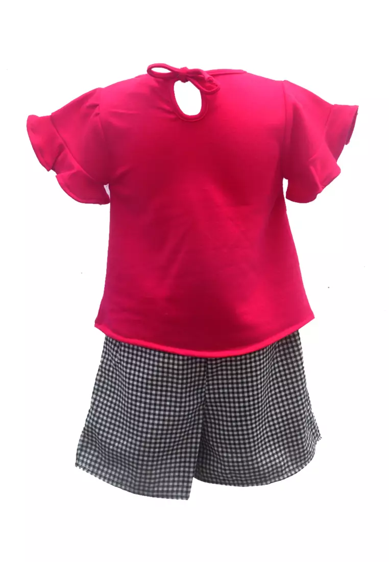 Two mix Setelan Anak Perempuan - Set Atasan dan Bawahan Anak Perempuan Motif Nonik Cantik Usia 1-6 tahun 4066