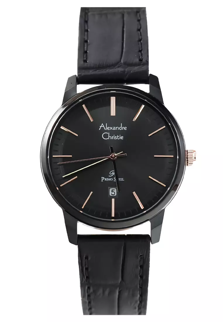 Alexandre christie deals leather watch
