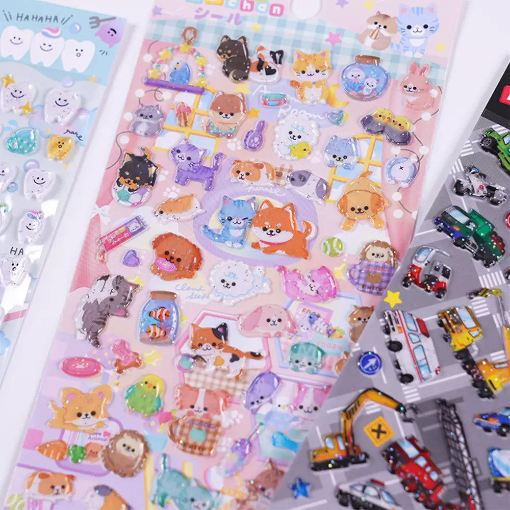 KIDDY FUN STIKER GLITTER SERIES RANDOM