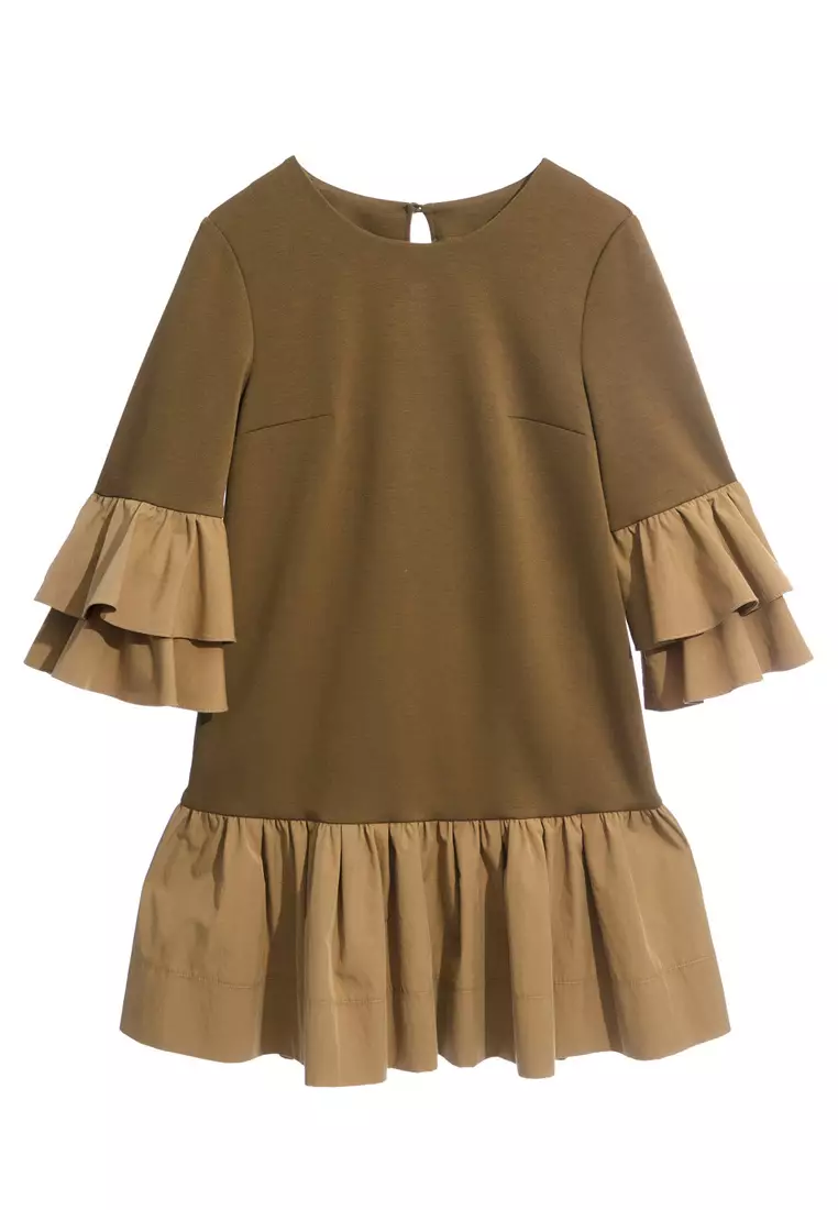 Two Tone Retro Short Dress